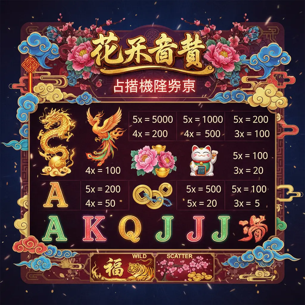 老虎機賠率表 - 花開富貴