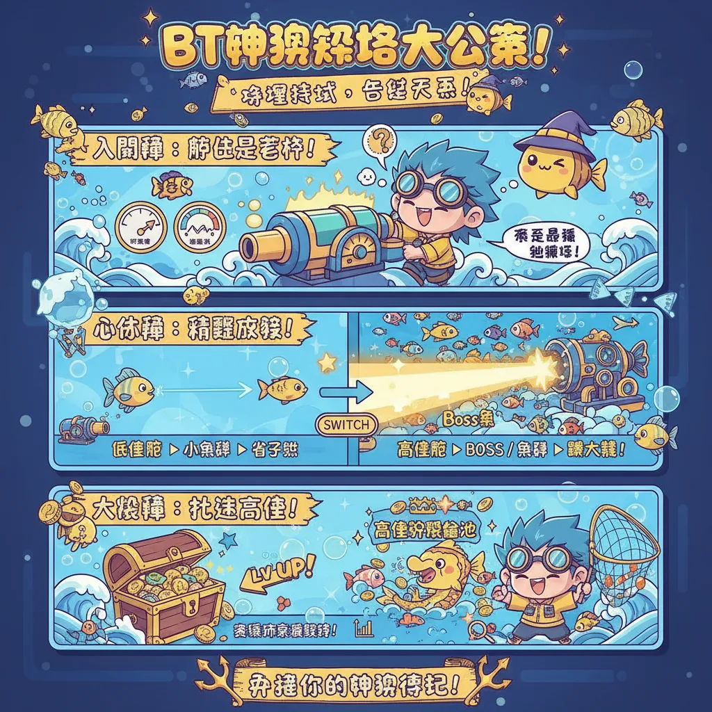 掌握bt捕魚技巧：從砲臺設定到高倍率獎金池攻略